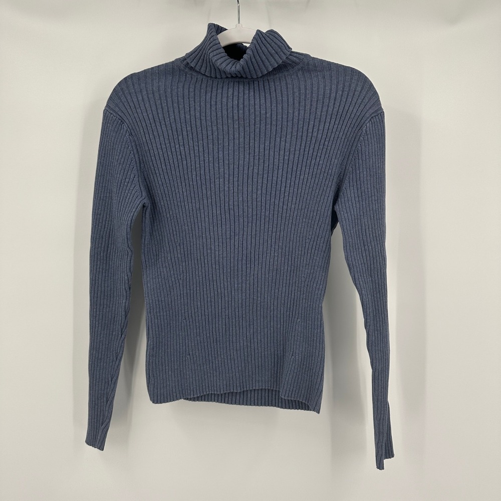 Pendleton Womens Minimalist Ribbed Turtleneck Sweater Size L Vintage Cozy Knit